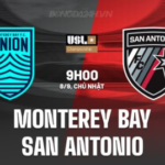 Monterey Bay vs San Antonio 9h00 ngày 8/9